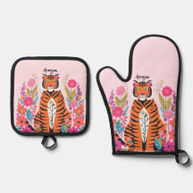 Wild Cat Tiger Pink Personalised