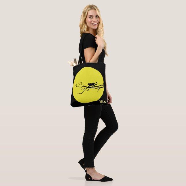 Wild Cat Tote Bag (On Model)