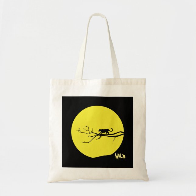 Wild Cat Tote Bag (Front)