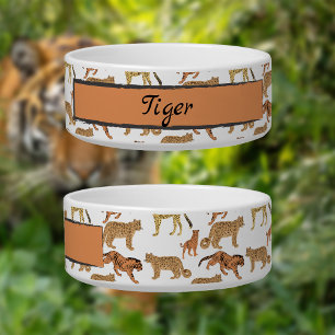 Wild Cats Pattern Bowl
