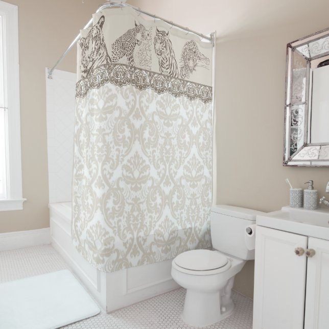 Wild Cats - Shower Curtain (In Situ)