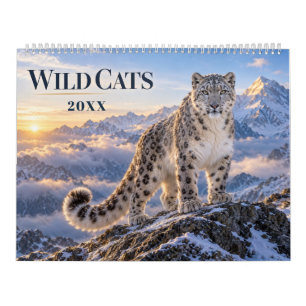 Wild Cats Wildlife Photography Calendar
