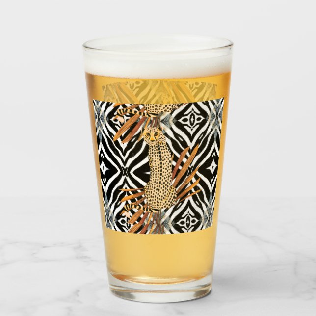 Wild Cheetah  Glass (Front Filled)