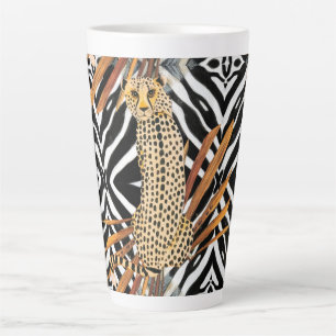 Wild Cheetah  Latte Mug