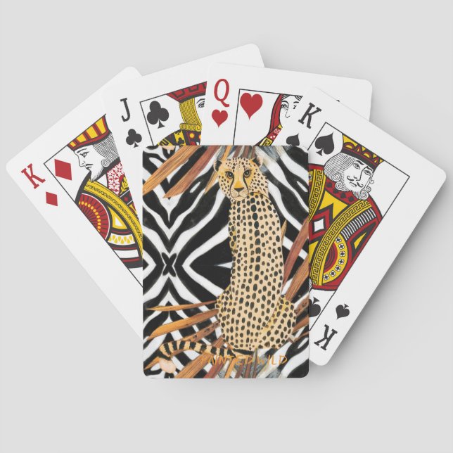 Wild Cheetah  Playing Cards (Back)