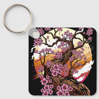 Wild Cherry Blossom Key Ring