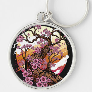 Wild Cherry Blossom Key Ring