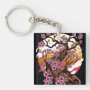 Wild Cherry Blossom Key Ring