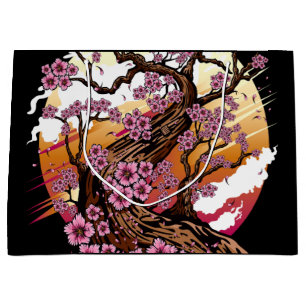 Wild Cherry Blossom Large Gift Bag