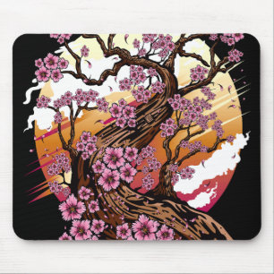 Wild Cherry Blossom Mouse Mat