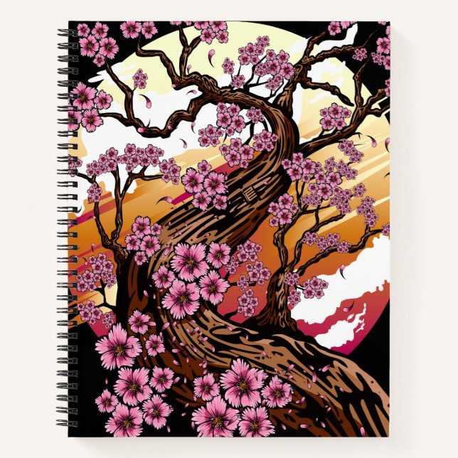 Wild Cherry Blossom Notebook (Front)