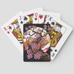 Wild Cherry Blossom Playing Cards