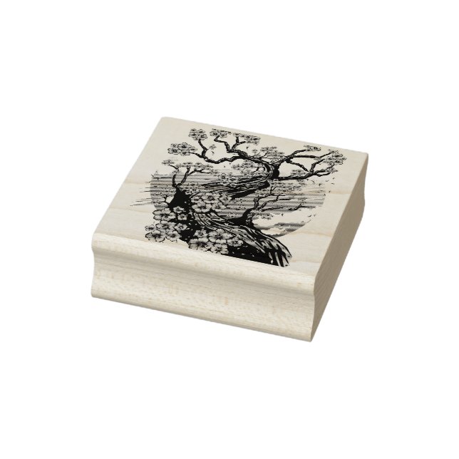 Wild Cherry Blossom Rubber Stamp (Stamp)