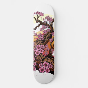 Wild Cherry Blossom Skateboard