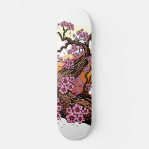 Wild Cherry Blossom Skateboard