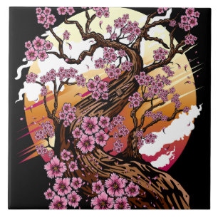 Wild Cherry Blossom Tile