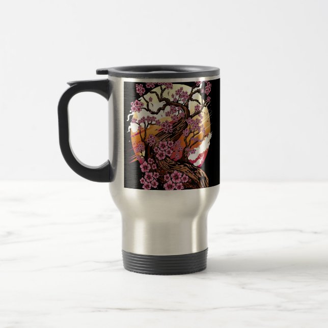 Wild Cherry Blossom Travel Mug (Left)