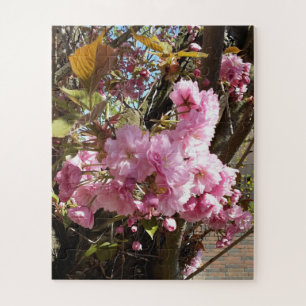Wild Cherry pink Blossom Tree Jigsaw Puzzle