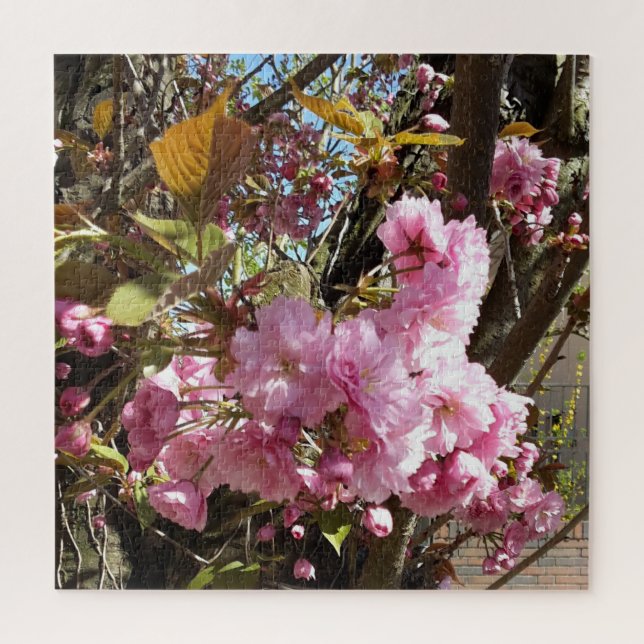 Wild Cherry pink Blossom Tree Jigsaw Puzzle (Vertical)