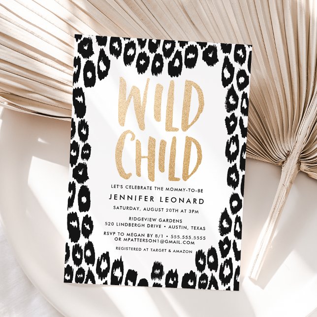 Wild Child | Baby Shower Invitation (Creator Uploaded)