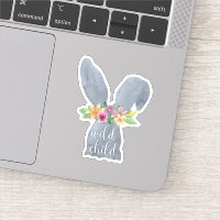 Wild Child | Cute Bunny Ears Flower Crown Quote