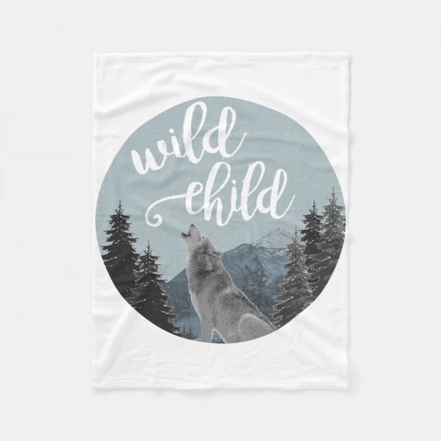 Wild Child Fleece Blanket (Front)