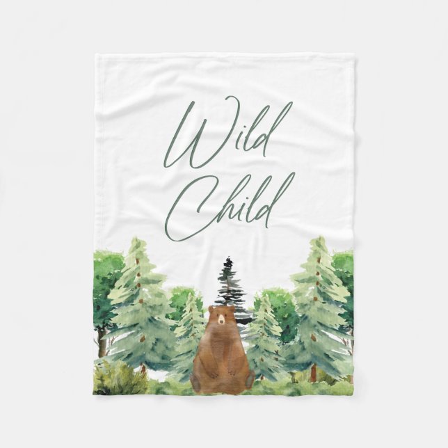 Wild Child Fleece Blanket (Front)