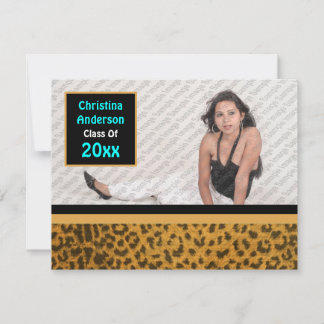 Wild Child Graduation Invitation (Orange)