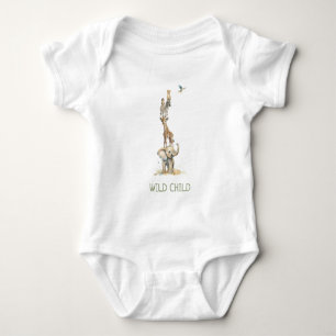 WiLD CHILD Jungle Safari Animals Baby Bodysuit