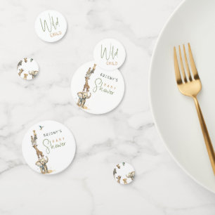 WiLD CHILD Jungle Safari Animals Baby Shower Table Confetti