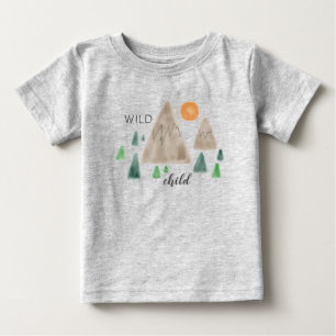 “Wild Child” Mountains Baby T-Shirt