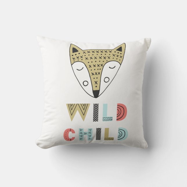 Wild Child Scandia Fox Baby Cushion (Front)