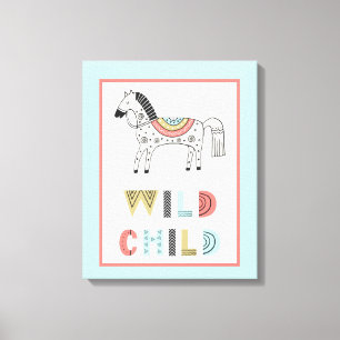 Wild Child Scandia Horse Nursery  Canvas Print