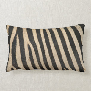 Wild child textured zebra print pillow. lumbar cushion