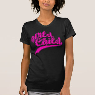 Wild Child Vintage Sports Design T-Shirt