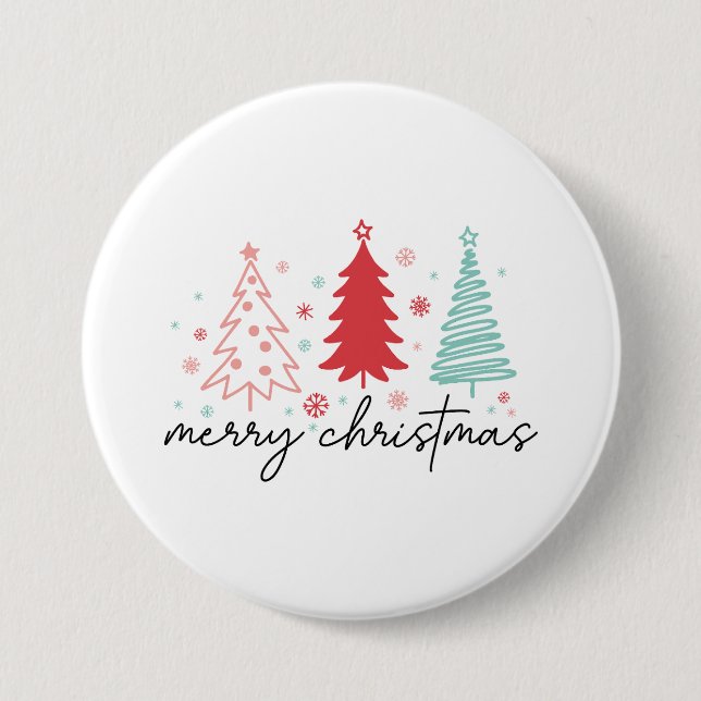Wild Christmas Flower 7.5 Cm Round Badge (Front)