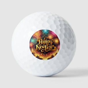 Wild Christmas Flower Golf Balls