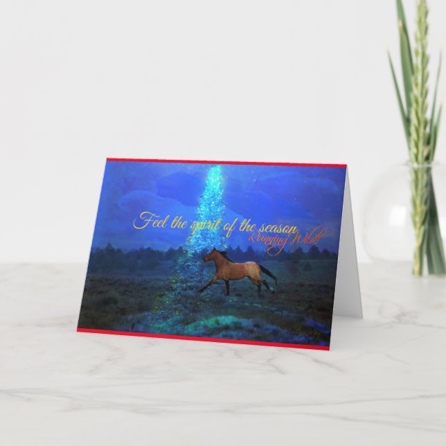 WILD Christmas Greeting Card (Front)
