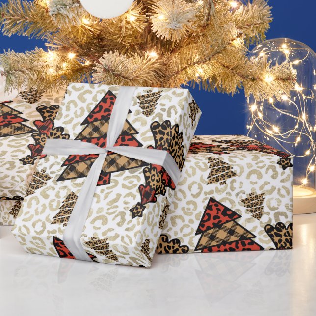 Wild Christmas Trees Wrapping Paper (Holidays)