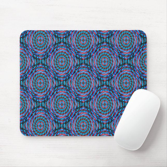 Wild Circles.... Mouse Mat (With Mouse)