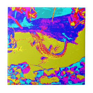 wild colour lizard tile