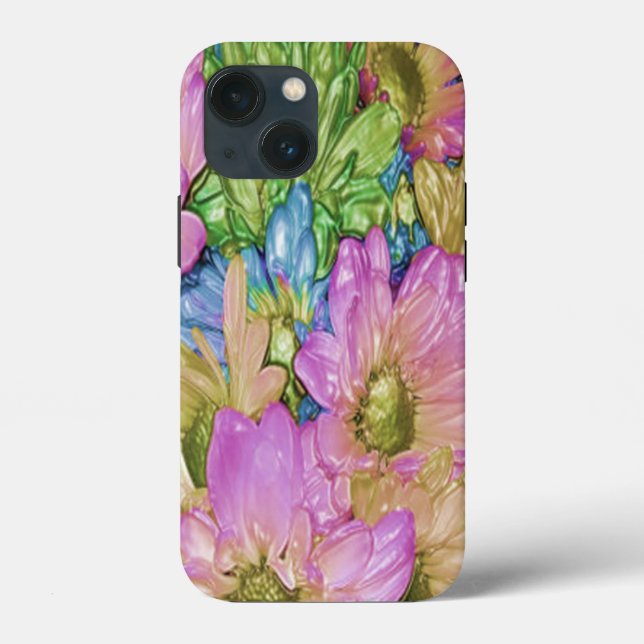 Wild Colourful Daisies #22 - iPhone Case (Back)