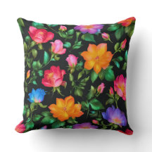 Wild Colourful Roses Pattern