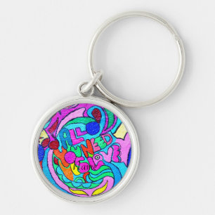 Wild colours love Thunder_Cove Key Ring