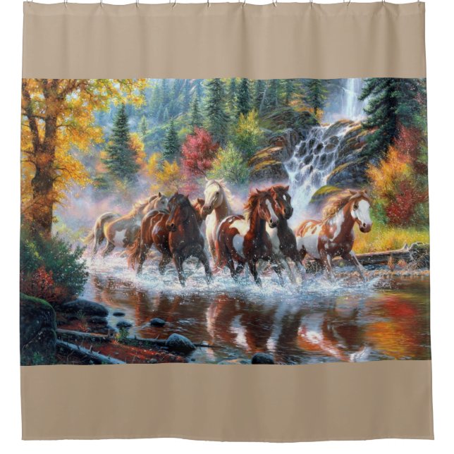 Wild Creek Run Shower Curtain (Front)