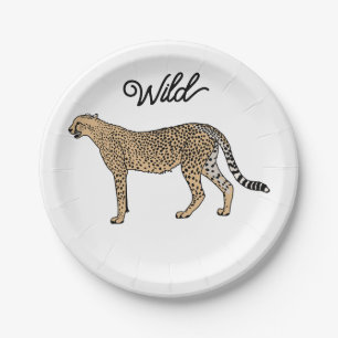 Wild Custom Cheetah Paper Plate