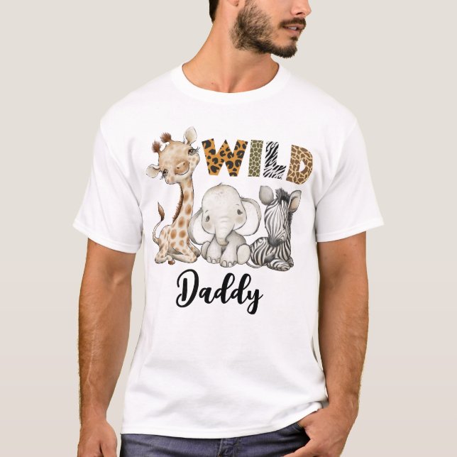 Wild Dad of the Birthday Boy Safari T-Shirt (Front)