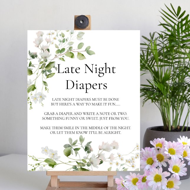 Wild daisy blooms Late Night Diaper Sign  (Creator Uploaded)