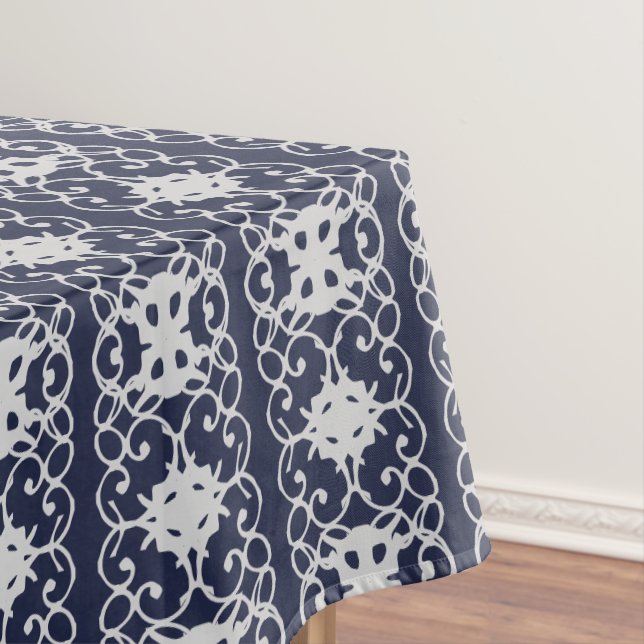 Wild Damask Pattern Tablecloth (In Situ)