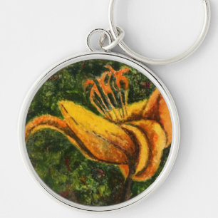 "Wild Day Lilly" Floral Keychain